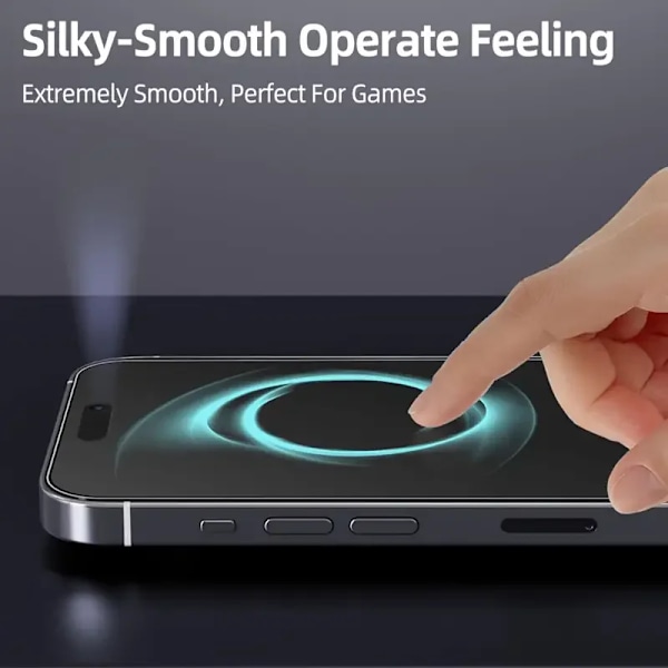 3-pack Oleofobisk Beläggning Dammtät Enkel Installation Matt Skärmskydd För iPhone 16 14 13 12 11 15 Pro Max Plus XS XR Glas For iPhone XS MAX 3Pcs Matte Glass