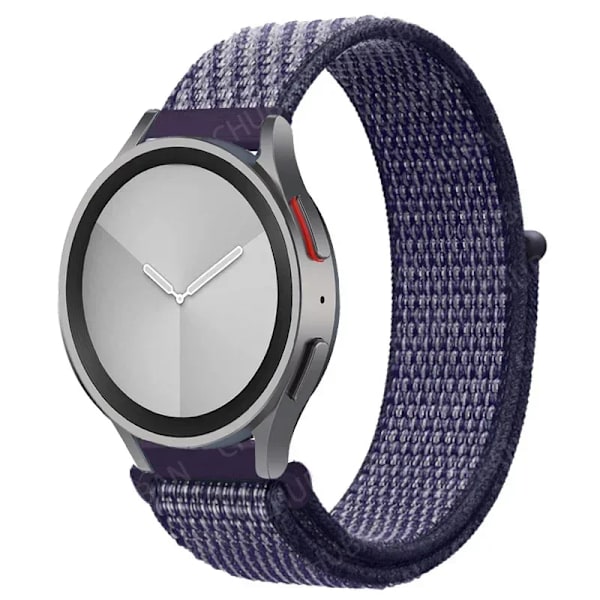 Nylon loop Band för Samsung Galaxy Watch 7-FE 6/5/pro/4/Classic/active 2 20mm/22mm sportarmband huawei gt 5-4-2-2e-3 pro rem 61 Heart Violet 22mm watch band