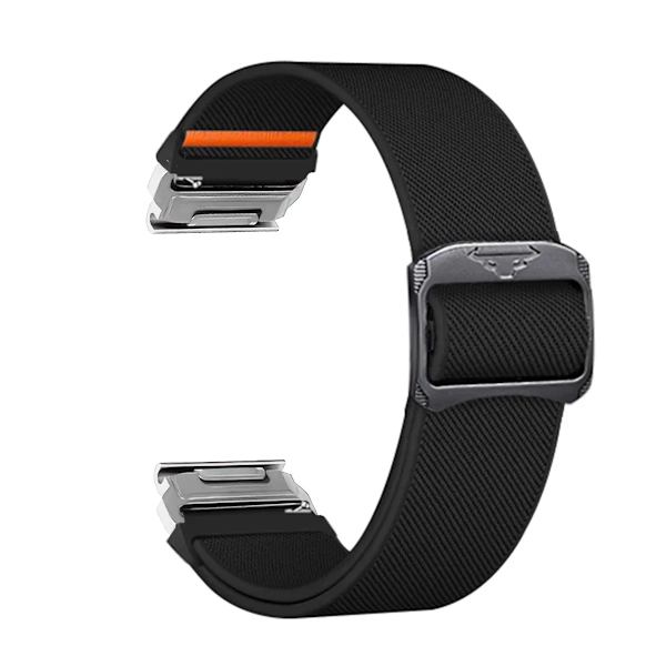 Quick Fit 22 26mm Nylonrem för Garmin Fenix 8X 7X 7Pro Fenix 6X 6 5X Tactix 8 7 9 Forerunner 965 955 Klockarmband Tillbehör Black-S Quick Fit  26mm