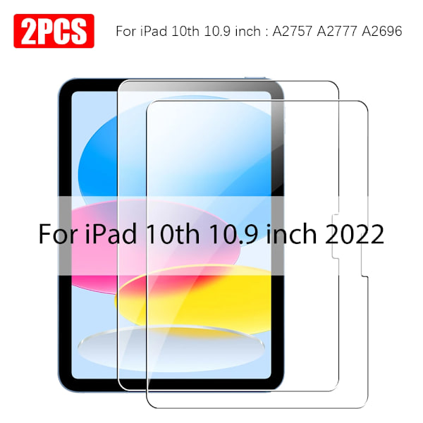 Härdat Glas För Ipad Pro 13 M4 2025 12.9 Air 11 5 4 3 2 M3 M2 Skärmskydd A16 10 9 9:e 10:e Generationen Mini A17 7 6 Film For iPad 10th