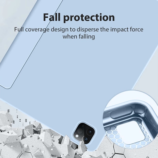 Fodral för Ipad Pro 13 M4 12.9 A16 10 9 9:e 10:e Generationen Funda För Ipad Air 11 5 4 3 2 1 Mini 6 7 M2 M3 2025 Skyddstillbehör Navy Blue 7th 8th 9th 10.2