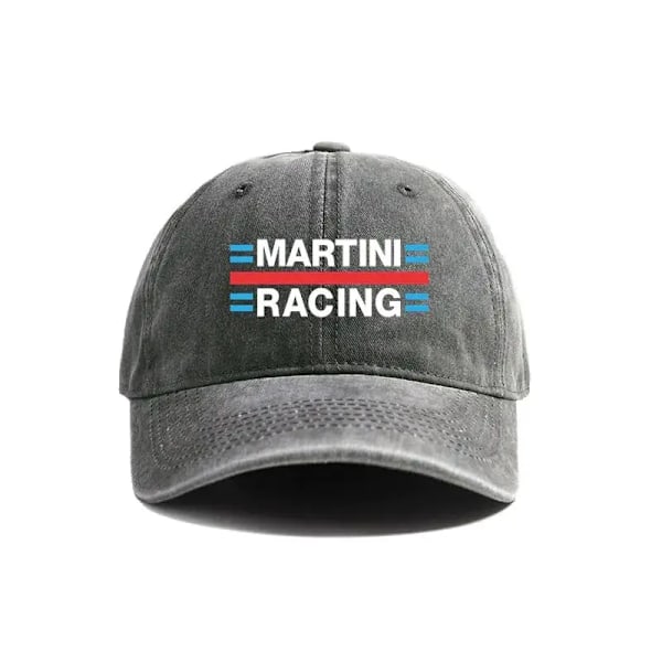 Martini Racing Baseballkepsar Distressed Hattar Keps Män Kvinnor Retro Utomhus Sommar Justerbara Pappahattar 2 Adjustable