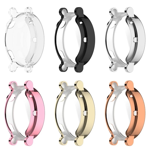 Silikon TPU Fodral Glas För Huawei Watch GT4 41MM Smart Klockarmband Skärmskydd Skal för Huawei Watch GT 4 GT4 Stötfångarskal Rose Gold For GT4 41MM