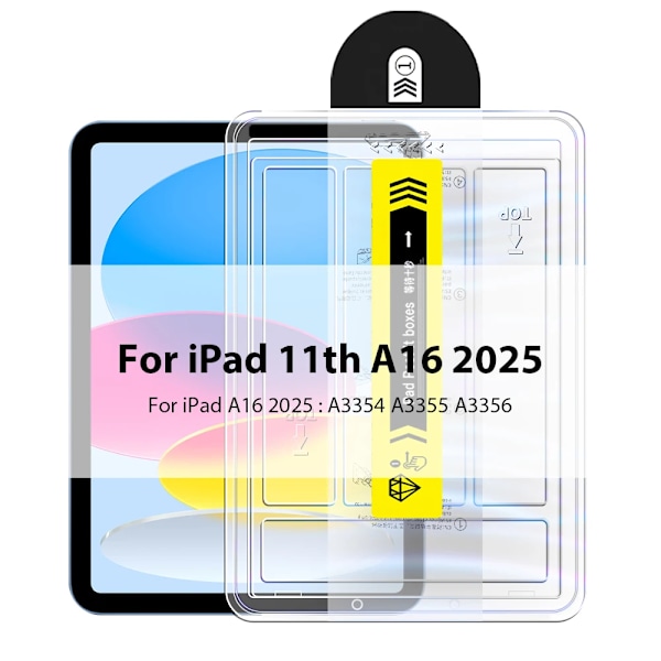 Skärmskydd Härdat Glas För Ipad Pro 13 11 M4 12.9 A16 10 9 10:e Generationen Air 5 4 3 M3 M2 Mini A17 7 6 Tillbehör For Ipad A16 2025