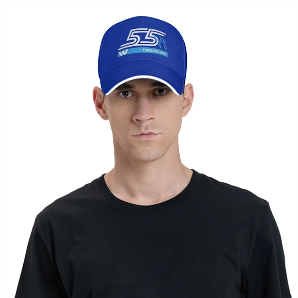 Williams Racing Team Basebollkepsar Mode Carlos Sainz F1 Sandwichkepsar för Män Kvinnor Justerbar Solhatt Sport 1 One Size