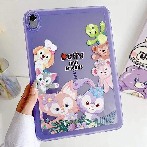 För IPad Air 4 5 6 10.9 Mini 6 Pro 11 A16 13 tum 9 8 7:e generationens fodral Sött tecknat Kuromi Stitch Mjukt skyddsfodral för surfplatta LNBE XDL Pro11 2020 2021 2022