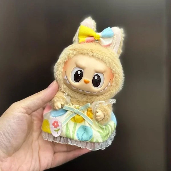 Mini Plyschdockas Kläder Outfit Tillbehör För Korea Kpop Exo 15-17cm Labubu Idol Overall Set Kläder Gåva Labu-6 No doll