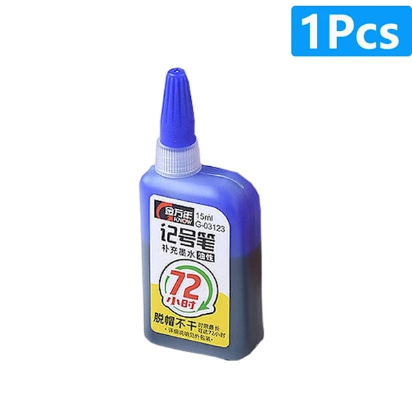 1-6 st 45 mm Vattentät Lång Huvud Nib Djupa Hål Markörer Penna Kakel Snickarpenna Multifunktionell för Träbearbetning Svart/Blå/Röd Bläck 1pcs blue ink