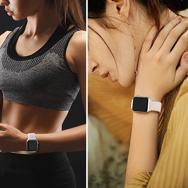 Nylon Loop Armband för Apple Watch band 44mm 40mm 45mm 41mm 46 42mm 49mm 44 45 mm armband iWatch serie 10 9 SE 7 6 5 4 Ultra 2 Pride Edition 108 40mm 41mm S10-42mm