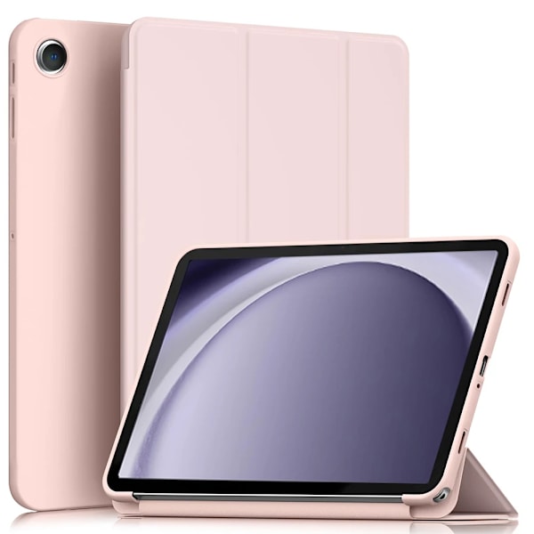 Silikonfodral för Samsung Tab A9 Plus 11 tum, Tab A9 8.7, S6 Lite 10.4, A8 10.5, A7 Lite 8.7, Auto Wake/Sleep Stöttåligt Skydd Pink Tab A9 Plus 11
