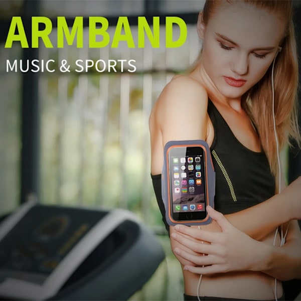 Armband för löpning för iPhone 15 14 13 12 11 Pro Max Samsung Xiaomi Oppo Huawei Honor Utomhus Sport Armband Fodral Telefonväska Red