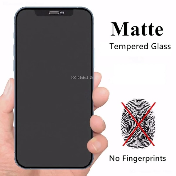 Matt Härdat Glas För iPhone 15 14 13 12 11 Pro Max Skärmskyddsfilm För iPhone 14 Pro Max X XR XS Max 13 mini Glas For iPhone 15 Plus 1pcs