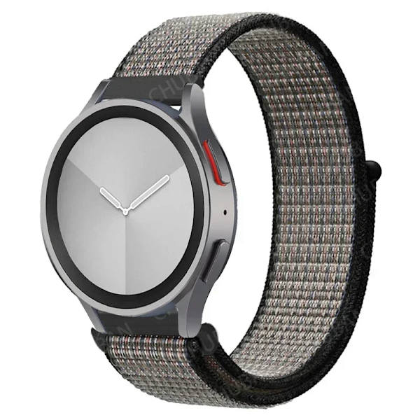 Nylon loop Band för Samsung Galaxy Watch 7-FE 6/5/pro/4/Classic/active 2 20mm/22mm sportarmband huawei gt 5-4-2-2e-3 pro rem 51 Heartbeat Blue 20mm watch band