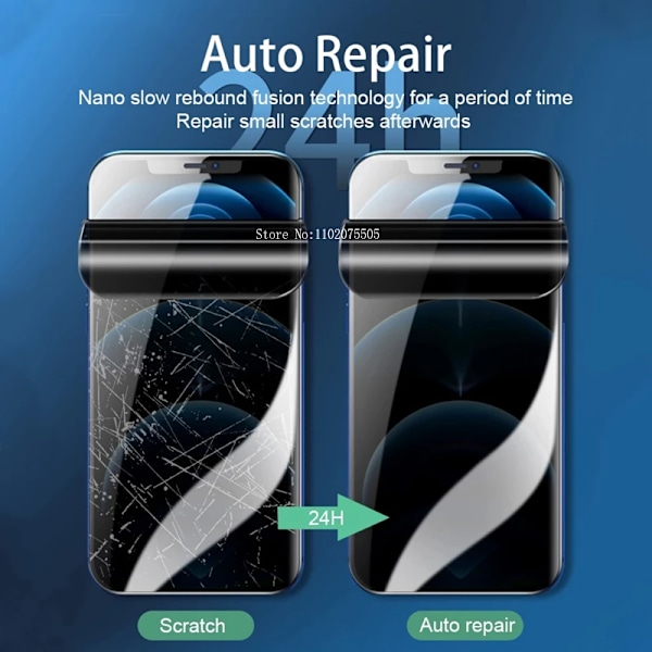 3-pack Anti-Spy Hydrogel Film för iPhone 15 13 11 12 14 Pro Max Plus XS Max X XR Sekretess Skärmskydd för iPhone 12 13 Mini for iPhone XR 3PCS