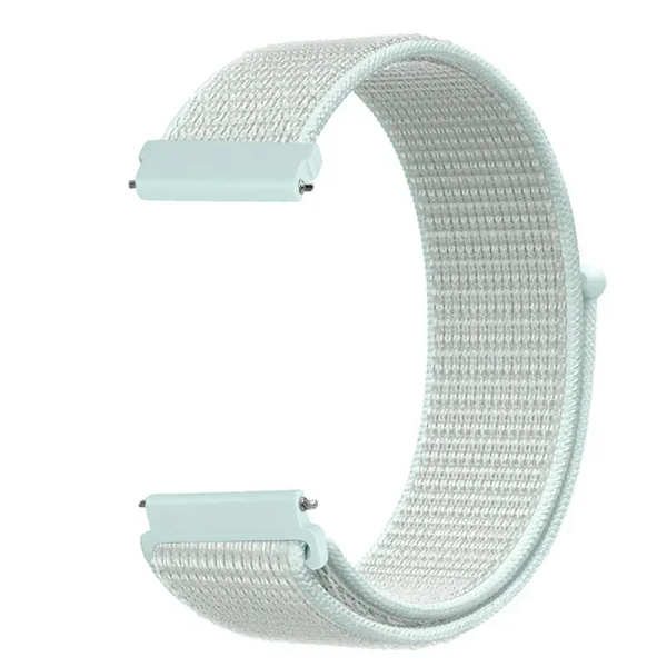 20 22mm Nylon Klockarmband För Garmin Vivoactive 3 4 5/Venu 2 Plus/Venu 3/Forerunner 55 158 265 965 745 645 255 Music Loop Armband Light cyan 22mm Width Band