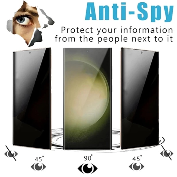Sekretesshärdat glas för Samsung Galaxy S24 Ultra S24 Plus Anti Spy skärmskydd för Samsung S24+ S25Plus S25Ultra glas For S24 Plus