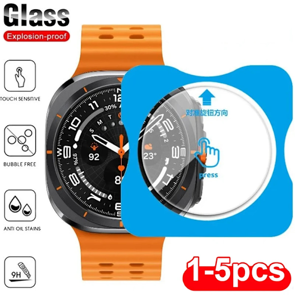 Härdat Glas För Samsung Galaxy Watch 47mm 40mm 44mm 45 46 43mm 42mm Premium Skärmskydd Galaxy Watch Ultra 7 6 5 4 Glas Galaxy4 Classic 42MM 3PCS Glass Film