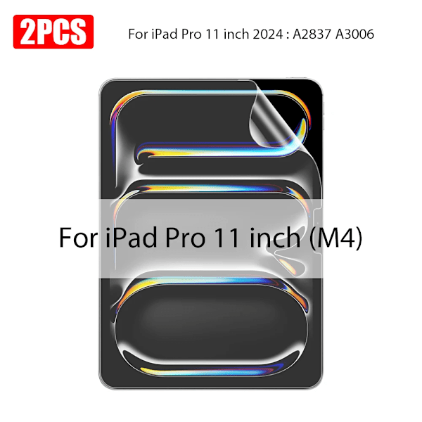 2 st Pappersliknande Skärmskydd för Ipad 10 10:e Pro 13 M4 12.9 2025, Ipad Air 11 5 4 M3 M2 A16 9:e Generationen Mini 6 7 Pro 11 M4 2024