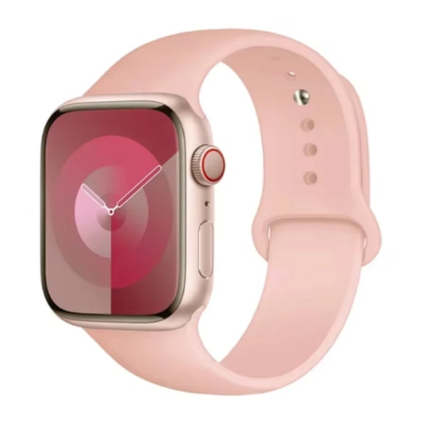 Lämplig för Apple Watch Smart Watch Iwatch3/4/5/6/7/8/Se Generation Ultra Klockarmband Fritt Justerbart Enfärgat Silikon M Walnuts 12mm