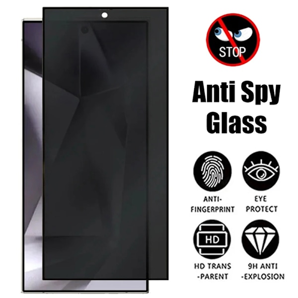 Sekretesshärdat glas för Samsung Galaxy S24 Ultra S24 Plus Anti Spy skärmskydd för Samsung S24+ S25Plus S25Ultra glas For S24 Plus