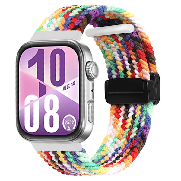 Flätat armband för HUAWEI Watch Fit 4 Pro-rem Magnetisk nylon Solo Loop Armband för Smartwatch Huawei Watch Fit 4/3-remmar pride edition For Huawei fit 3