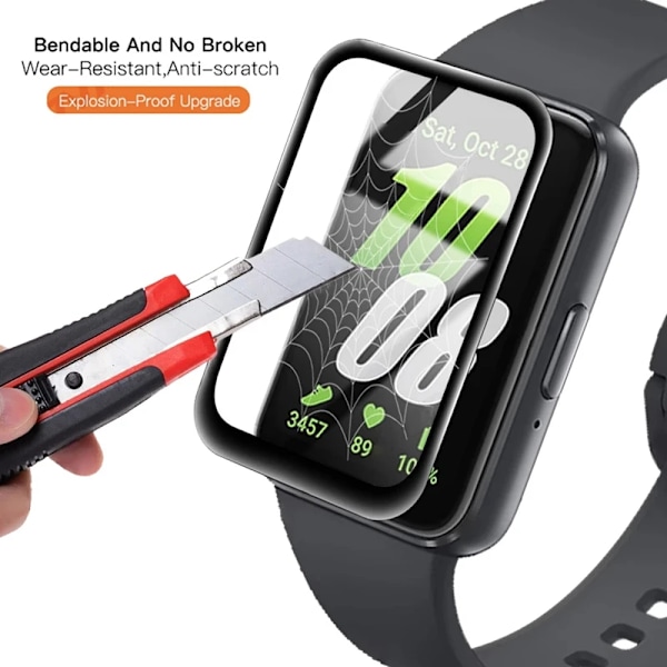 Skärmskydd för Samsung Galaxy Fit 3 Smart Watch Skyddande Mjukt Glas för Samsung Galaxy Fit 3 Skyddsfilm Tillbehör 1PC Galaxy Fit 3