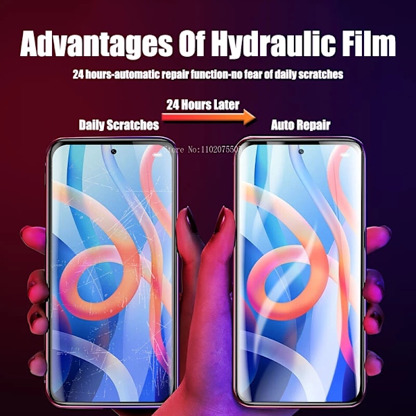 4 st Hydrogelfilm för Redmi Note 10 11 Pro 10S 11S 10A 10C Skärmskydd Xiaomi Redmi Note 8 9 Pro 9S 9T 9A 9C Snabb Leverans Redmi 9C Hydrogel film