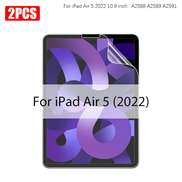 2 st Pappersliknande Skärmskydd för Ipad 10 10:e Pro 13 M4 12.9 2025, Ipad Air 11 5 4 M3 M2 A16 9:e Generationen Mini 6 7 Air 5 2022