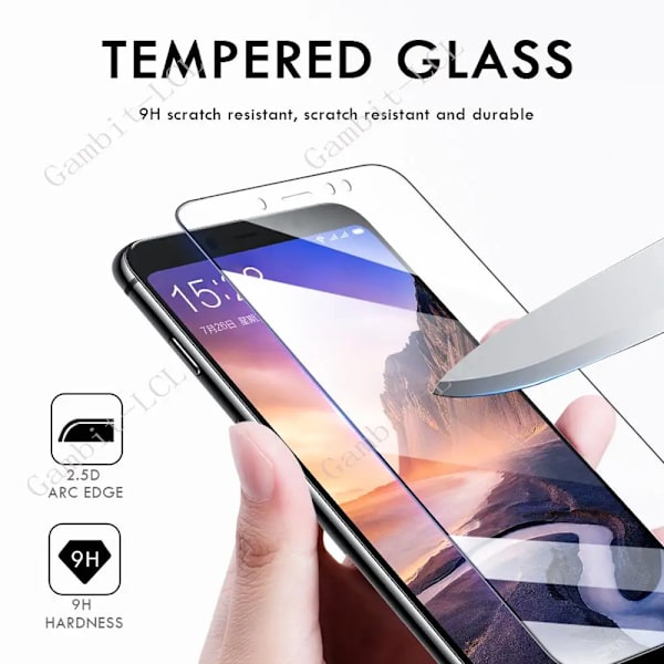 1-3st Härdat Glas För Huawei P40 lite Skyddsfilm HuaweiP40lite P40lite Nova7i Nova 7I 6 SE 6.4\" Skärmskydd 2 Pieces Huawei P40 lite