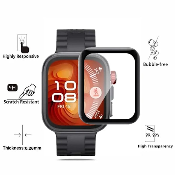 Skärmskyddsfilm för Huawei Watch Fit 4 Fit3 Smartwatch Repskydd för Huawei Watch Fit 4Pro Tillbehör 4PCS For Huawei Fit 3