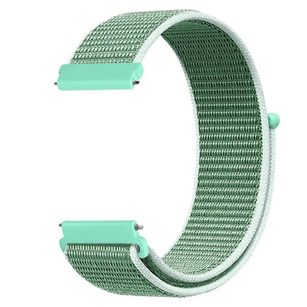 20 22mm Nylon Klockarmband För Garmin Vivoactive 3 4 5/Venu 2 Plus/Venu 3/Forerunner 55 158 265 965 745 645 255 Music Loop Armband Blue sea 22mm Width Band