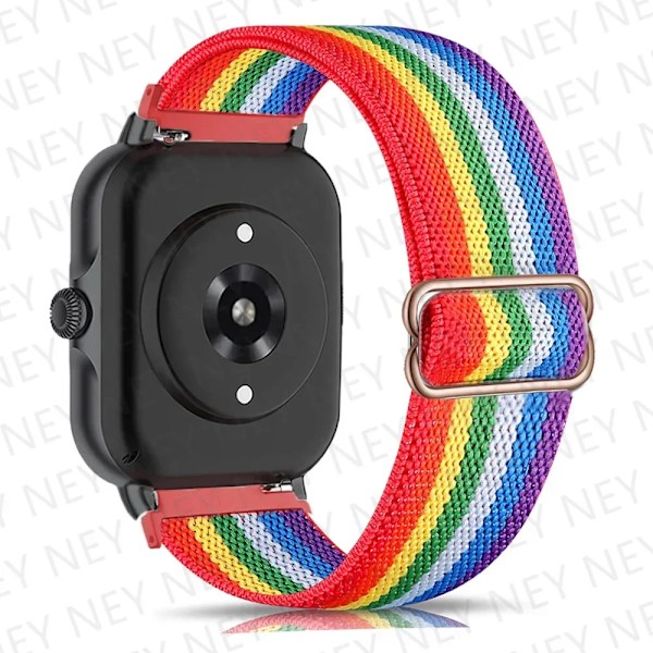 20mm/22mm Glänsande elastiskt armband för Amazfit gts 4-3-2-2e-mini/GTR 4/3 Pro band Amazfit Bip 5/Bip3 pro/Balance/GTS/GTR 4-3-2 armband colorful 11 20mm watch band
