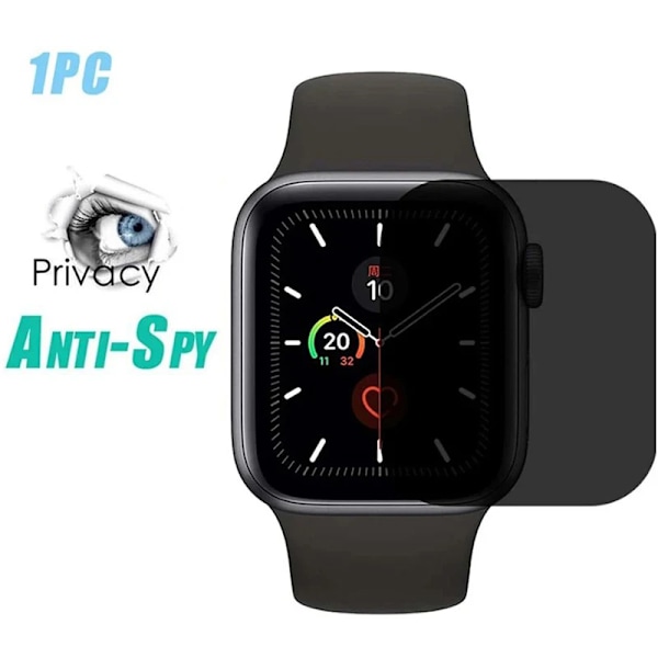 Sekretess Skärmskydd för Apple Watch 41mm 40mm 44mm 45mm 38mm 42mm för iWatch Series 9 8 7 SE 6 5 4 Anti Spion Bländskydd 1 pcs 44mm
