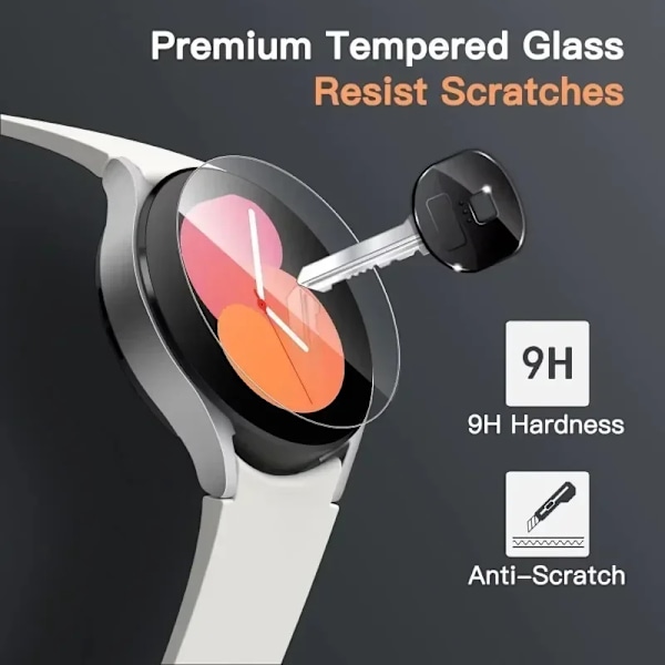 1-5ST Härdat Glas för Samsung Galaxy Watch 3 4 5 6 7 40mm 44mm Classic 42/46mm Skärmskyddsfilm för Galaxy Watch 7Ultra Watch 6 40mm 5PCS