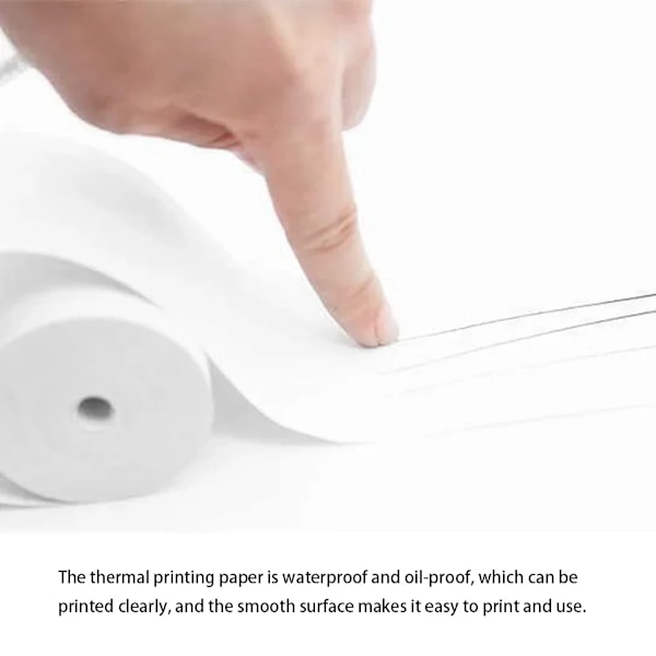 10 Rullar Termopapper Kamera Utskrift Vit Barnkamera Träfiber Instant Print Barn Rullpapper Miniskrivartillbehör 10 PCS