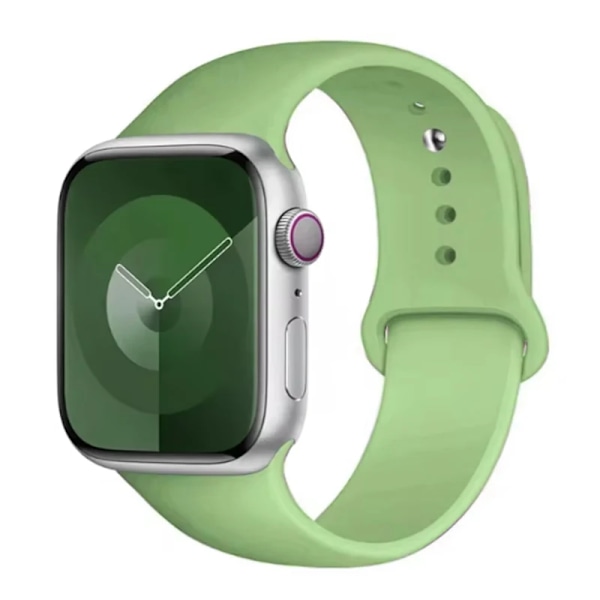 Lämplig för Apple Watch Smart Watch Iwatch3/4/5/6/7/8/Se Generation Ultra Klockarmband Fritt Justerbart Enfärgat Silikon M Red 12mm