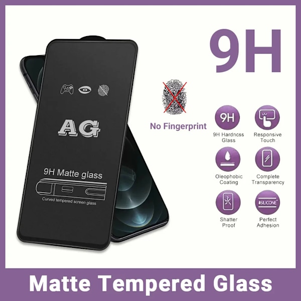 AG Matt Härdat Glas Film För Huawei Honor 20 Pro 30S 50 Lite 8X Y8S Nova 7 SE 4E 5T 8i P30 P40 Y9 Smart 5G Skärmskydd For P Smart 2019 1 Pcs