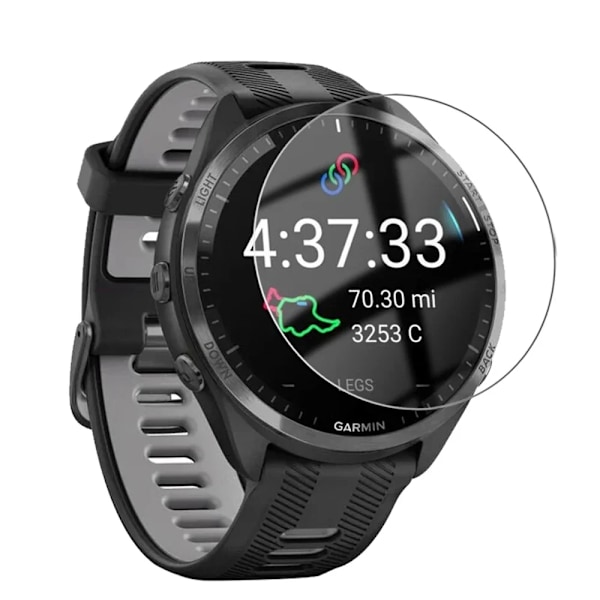 10-1 st Härdat Glas för Garmin Forerunner 165 965 255 265 265s 955 SmartWatch Skärmskydd HD Filmer för Garmin Klocka For Garmin 965 3Pcs