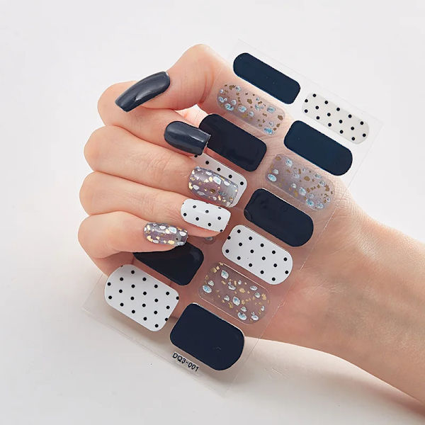 20 Livfulla Färger Nagel Wraps Full Täckning Nagelstickers för en Unik Nagelkonstlook 1