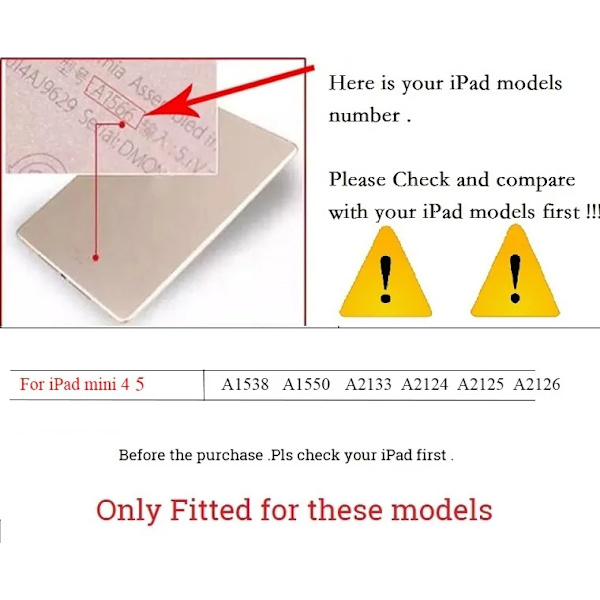 7,9'' Tunt folio Ställ Coque för iPad mini 4 Fodral Smart A1538 A1550 PVC Smart Auto-Sleep Omslag för iPad mini 4 7,9'' Omslag Gold iP mini 4 7.9in