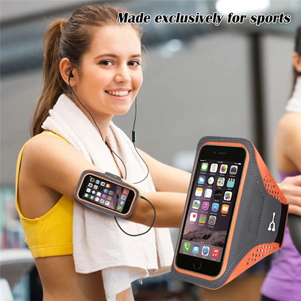 Armband för löpning för iPhone 15 14 13 12 11 Pro Max Samsung Xiaomi Oppo Huawei Honor Utomhus Sport Armband Fodral Telefonväska black