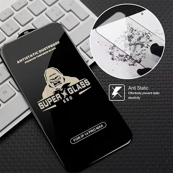 Gorilla Anti-Burst Härdat Glas För iPhone 15 Pro 14 13 12 11 Pro Max Skärmskydd iPhone X XR XS Max Skyddsfilm HD tempered film 1PCS