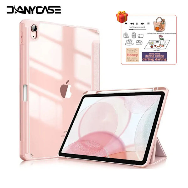 Fodral för iPad 13 tum M2 M4 2024 för iPad Air 11 Air 5/4 10.9 Pro 11 Mini 7 6 8.3 tum 10.2 7/8/9:e iPad 10:e 10.9 9.7 5/6:e Skydd Pink Pro 11 2nd 3rd 4th