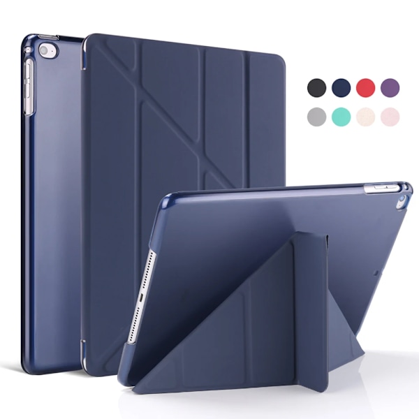 Fodral i silikon för iPad 2 3 4 Air 1 2 3 för iPad 10.2 9.7 6:e 7:e 8:e generationens fodral för iPad Pro 11 Air 2024 Mini 5 6 Capa Dark Blue Air 11 M2 2024
