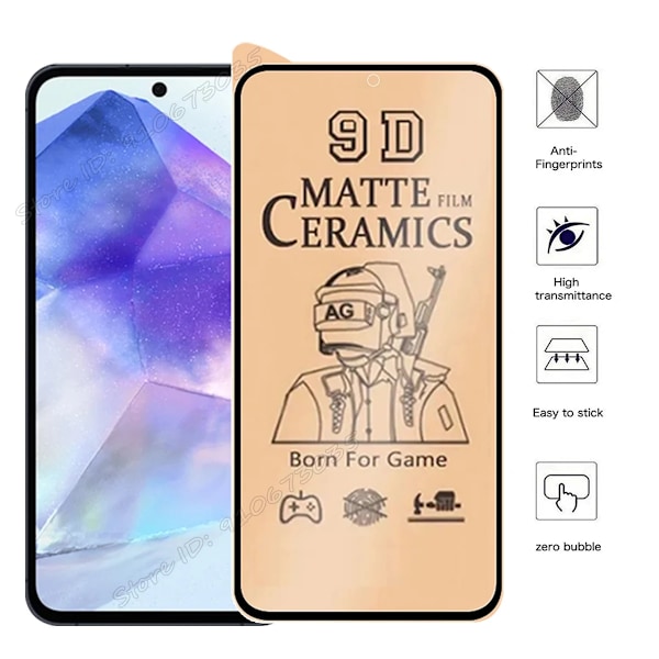4 I 1 Matt Keramisk Film För Samsung A56 A36 26 A16 A15 A25 A35 A33 A34 A32 A24 A13 A14 A52 A53 A54 A55 5G Skärmlinsskydd Galaxy A36 Screen and Lens Film
