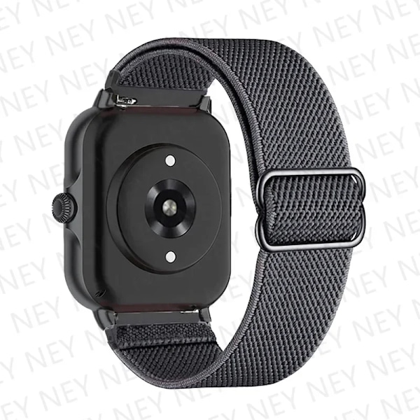 20mm/22mm Glänsande elastiskt armband för Amazfit gts 4-3-2-2e-mini/GTR 4/3 Pro band Amazfit Bip 5/Bip3 pro/Balance/GTS/GTR 4-3-2 armband Dark gray 24 20mm watch band