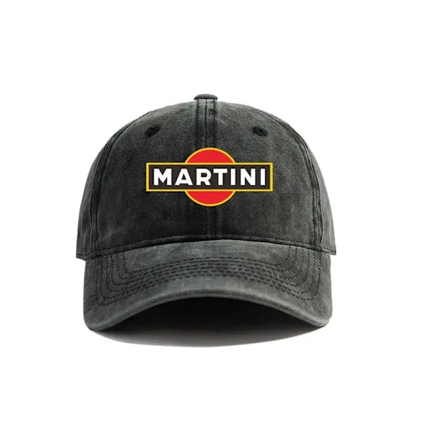 Martini Racing Baseballkepsar Distressed Hattar Keps Män Kvinnor Retro Utomhus Sommar Justerbara Pappahattar 1 Adjustable