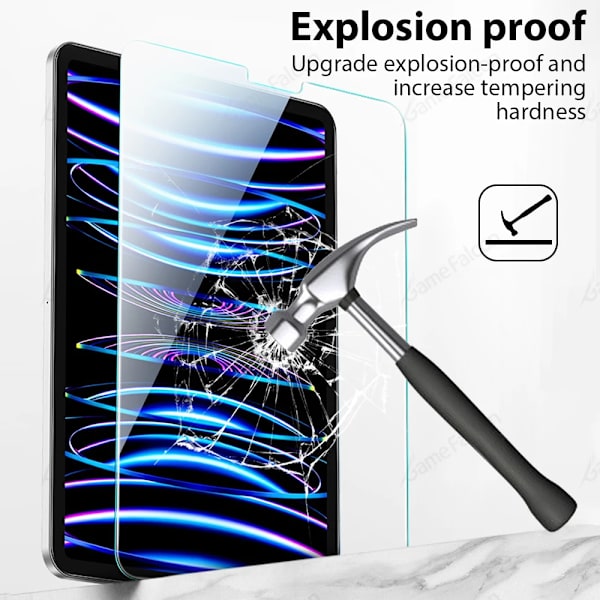 Härdat Glas För Ipad Pro 13 M4 2025 12.9 Air 11 5 4 3 2 M3 M2 Skärmskydd A16 10 9 9:e 10:e Generationen Mini A17 7 6 Film 7th 8th 9th