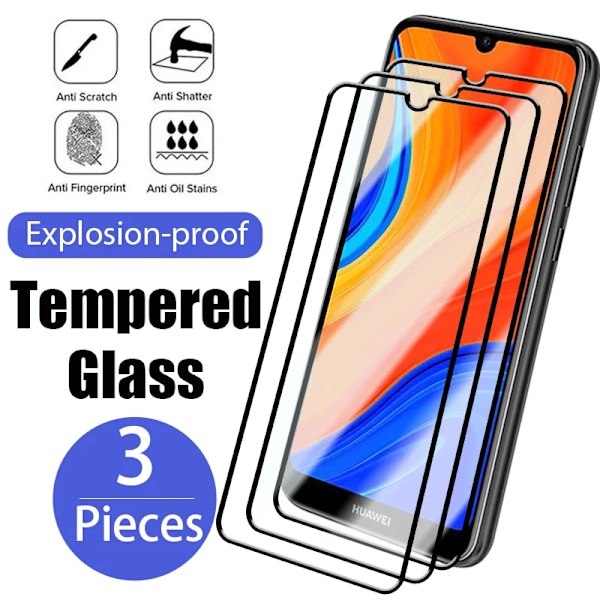 3 st Fullständigt Täckande Skyddsglas 2025 för Huawei P20 P30 Pro P30 P40 Lite Skärmskydd nytt Glas för Huawei Mate 20 Lite P Smart 2019 Huawei P Smart 2019