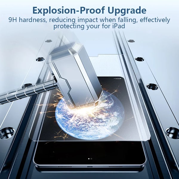 Härdat glas för iPad skärmskydd Pro 13 12.9 M4 A16 10:e 9:e 10 9 generationen Air 11 5 4 3 M2 M3 Mini 7 6 10.2 2025 film Pro 11 2018-2022